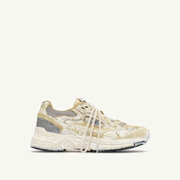 HYPERWAY SUPER VINTAGE IN YELLOW AND SILVER SUEDE