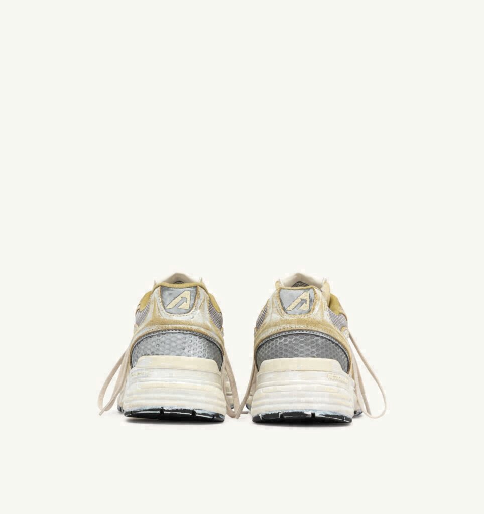 HYPERWAY SUPER VINTAGE EN DAIM JAUNE ET ARGENT