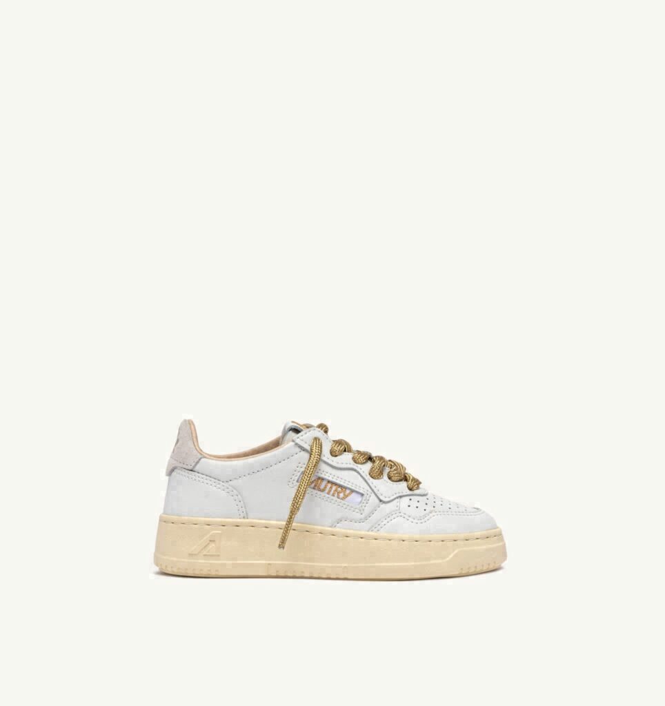 MEDALIST KIDS LOW EN CUIR BLANC