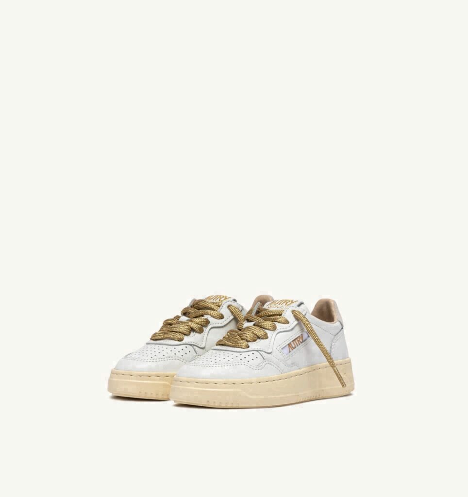 MEDALIST KIDS LOW EN CUIR BLANC