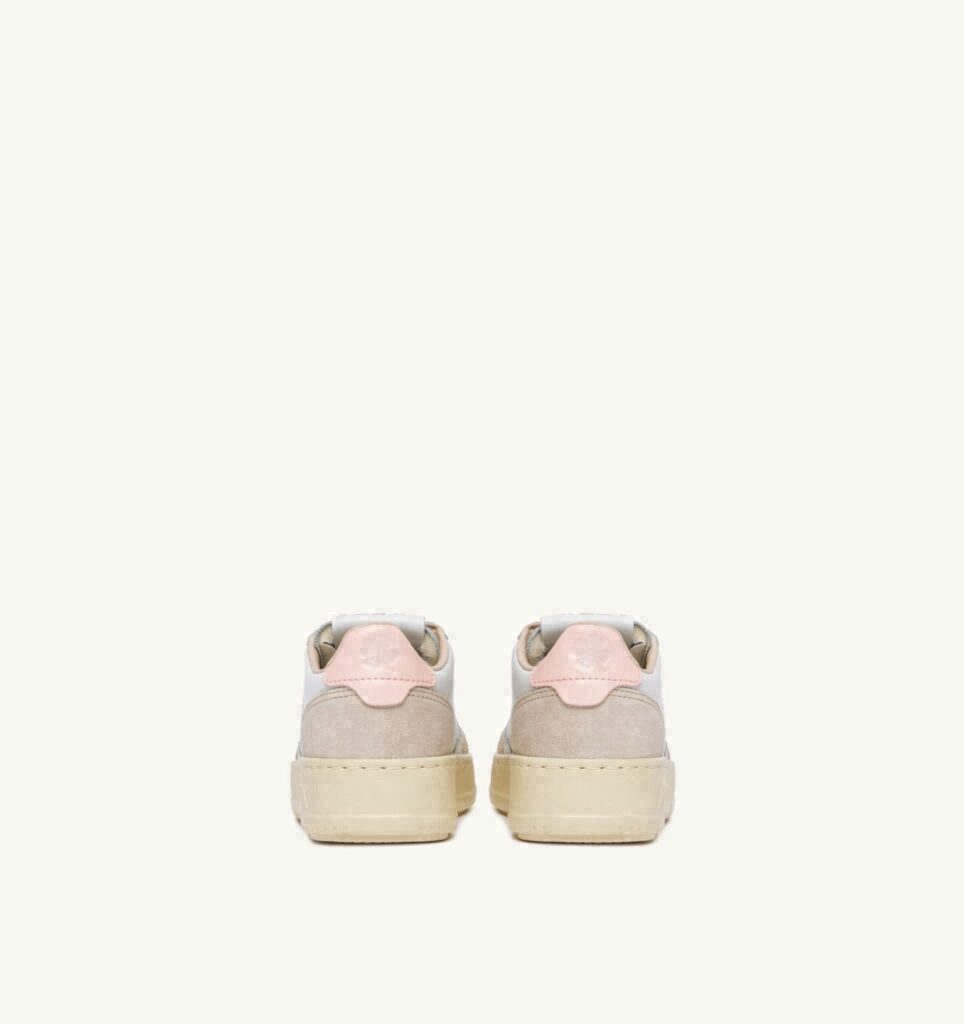 MEDALIST KIDS LOW EN DAIM BLANC ET CREOLE PINK