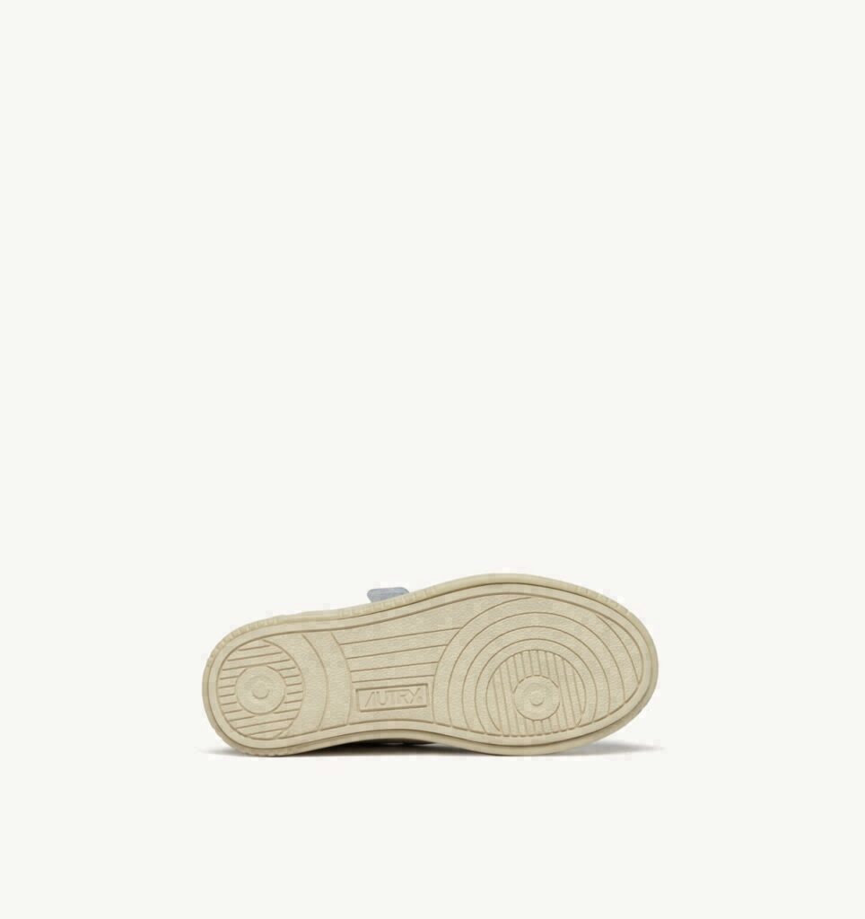 MEDALIST KIDSTRIPES LOW EN CUIR BLANC ET PAILLETTES