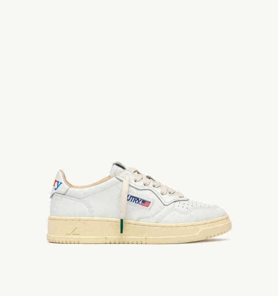 MEDALIST LOW EN CUIR BLANC
