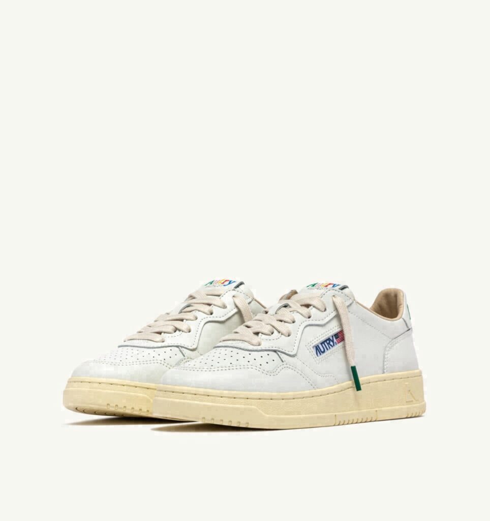 MEDALIST LOW EN CUIR BLANC