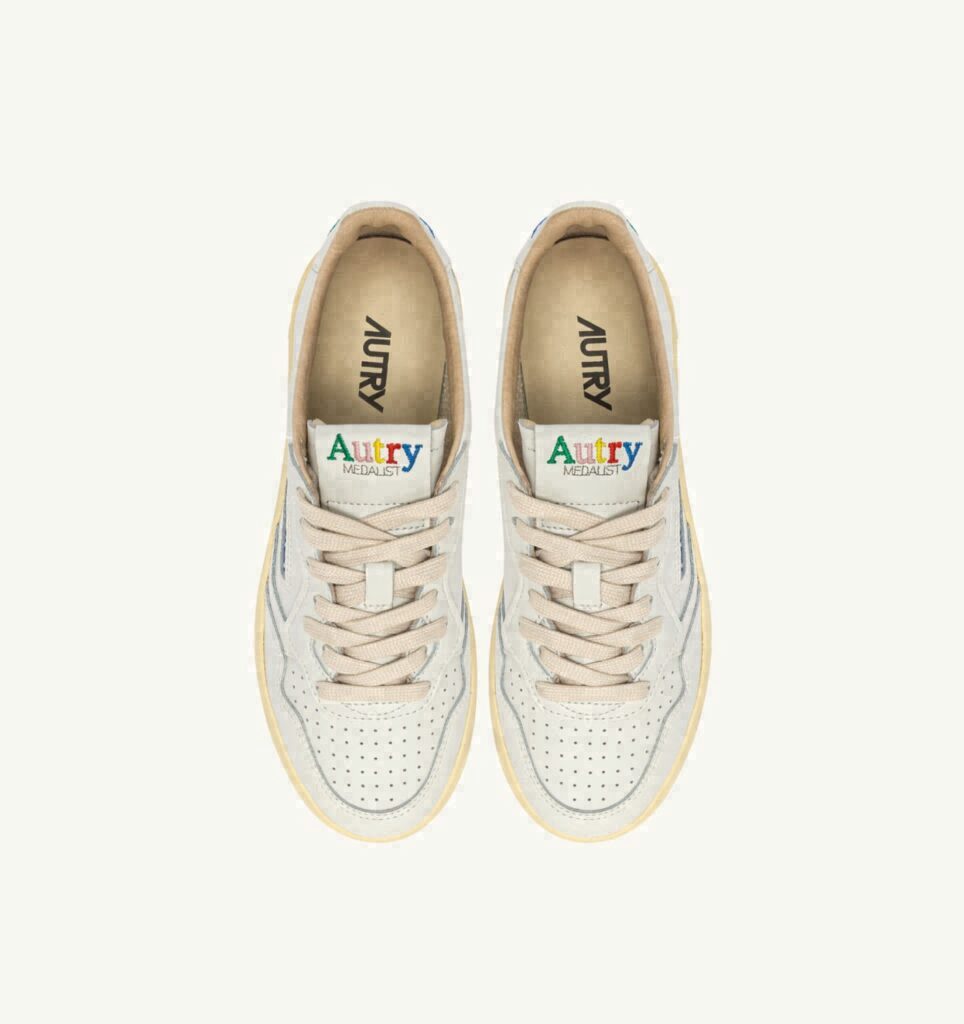 MEDALIST LOW EN CUIR BLANC