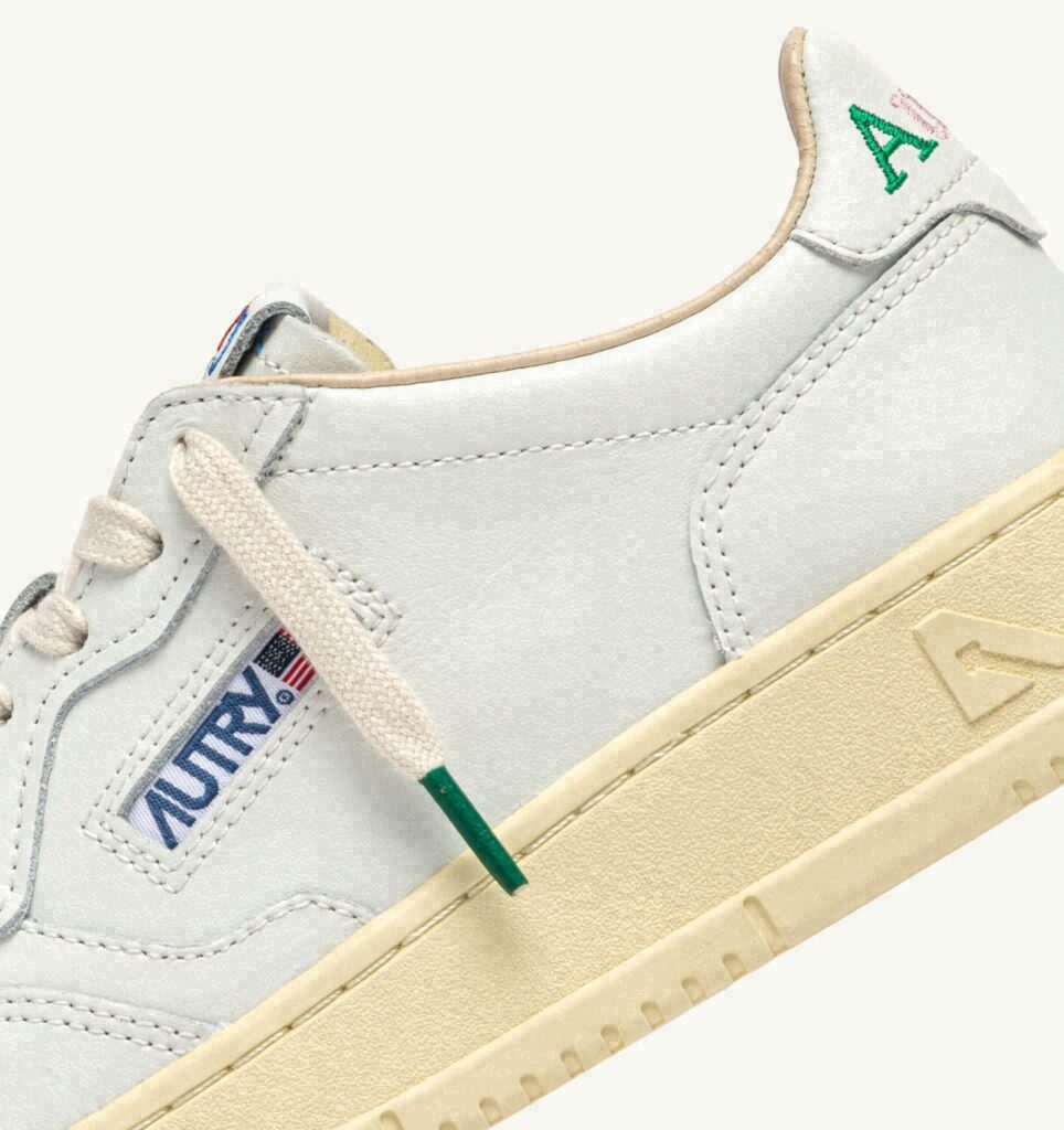 MEDALIST LOW EN CUIR BLANC