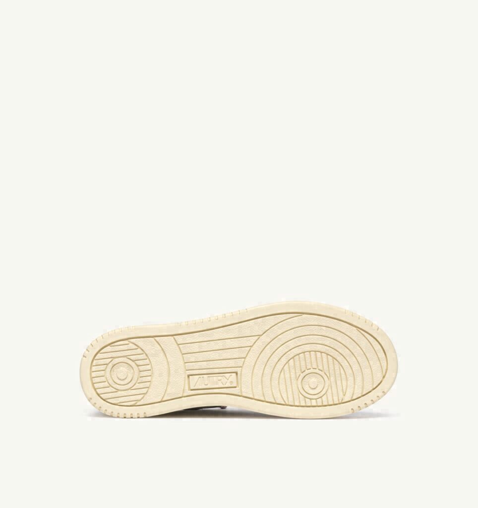 MEDALIST LOW EN CUIR BLANC ET DETAILS EN LUREX CHOCOLATE CHIP