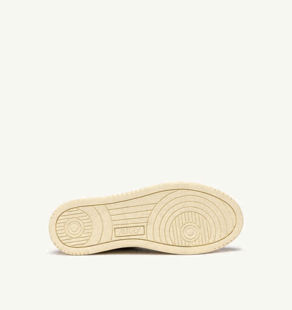 MEDALIST LOW EN CUIR BLANC ET DAIM PHARD