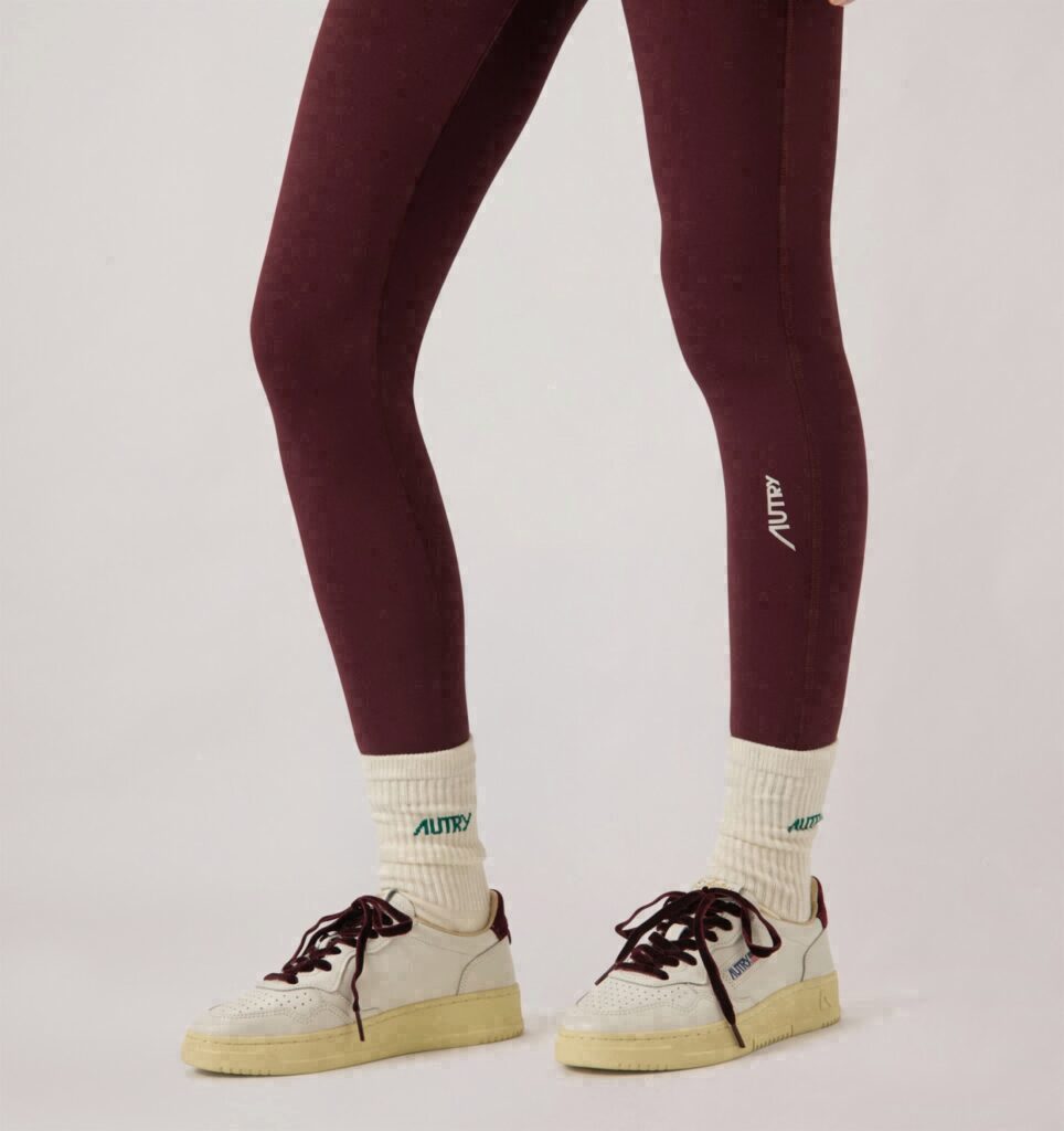 MEDALIST LOW EN CUIR BLANC ET VELOUR FIG