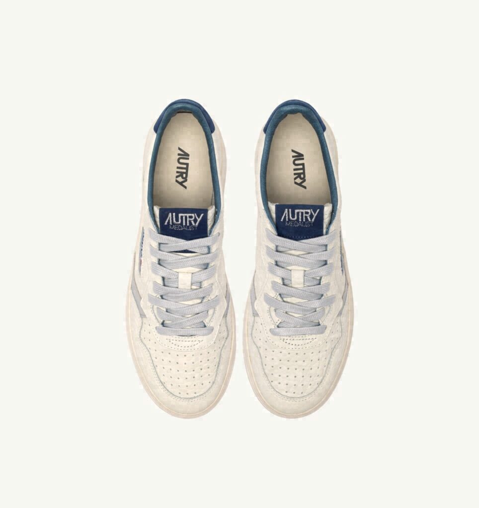 MEDALIST LOW EN CUIR BLUE DEPTHS ET VAPOR