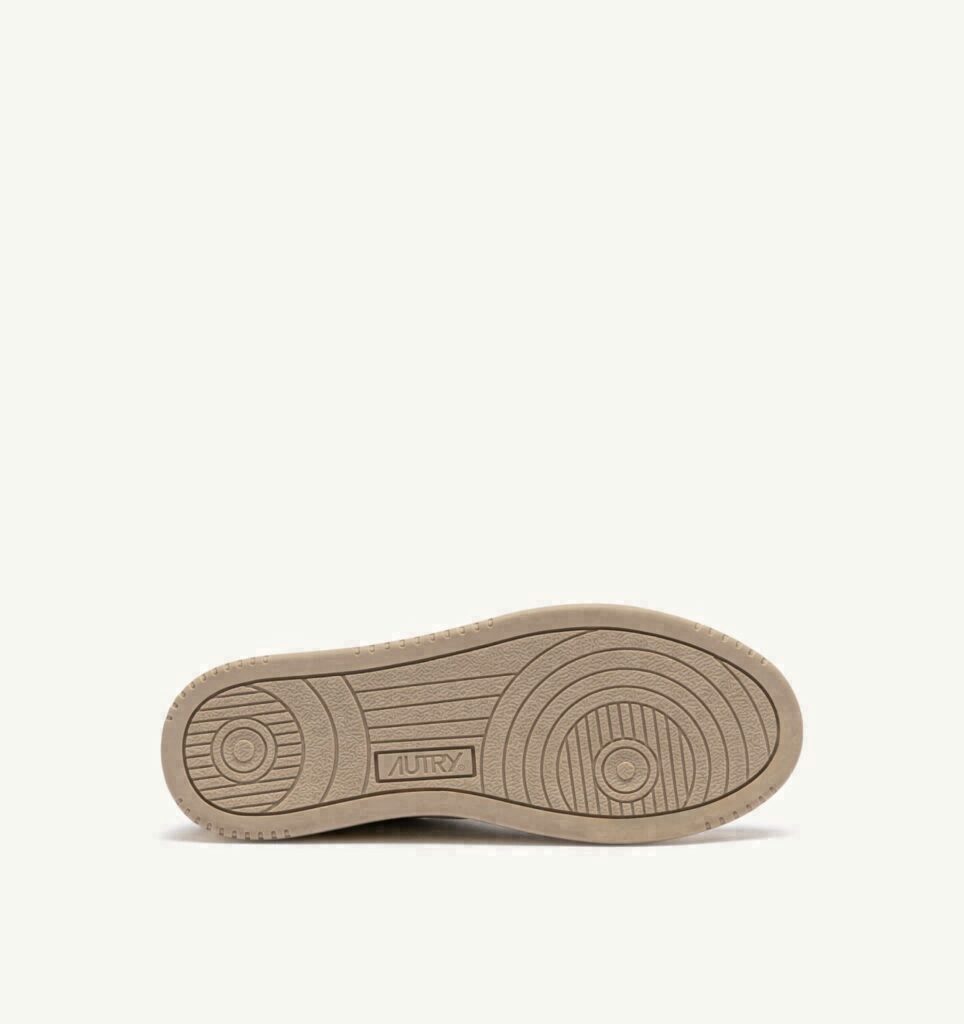 MEDALIST LOW EN CUIR ET DAIM FEATHER GRAY ET LAMB