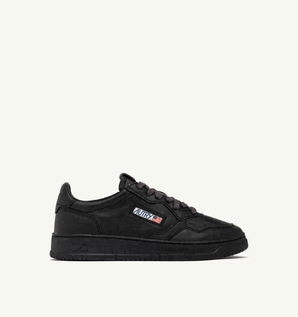 MEDALIST LOW EN CUIR METEORITE