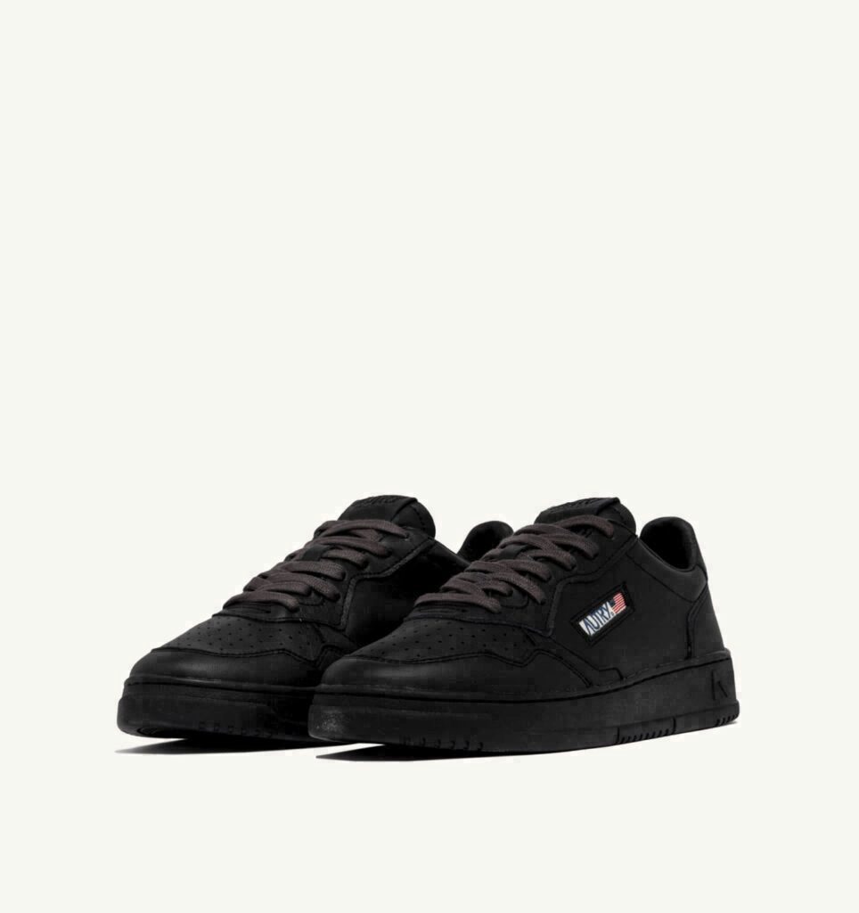 MEDALIST LOW EN CUIR METEORITE
