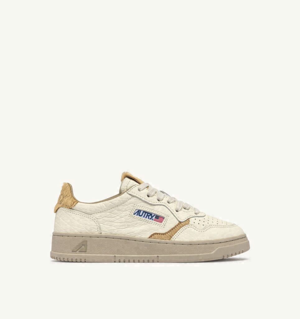 MEDALIST LOW EN CUIR SAND