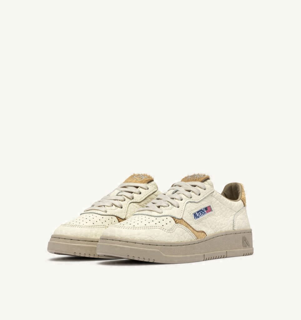 MEDALIST LOW EN CUIR SAND