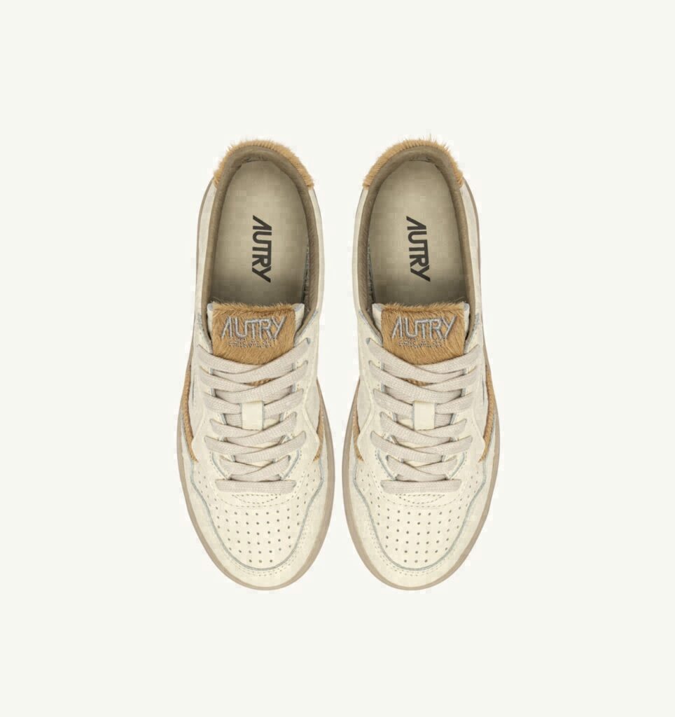 MEDALIST LOW EN CUIR SAND