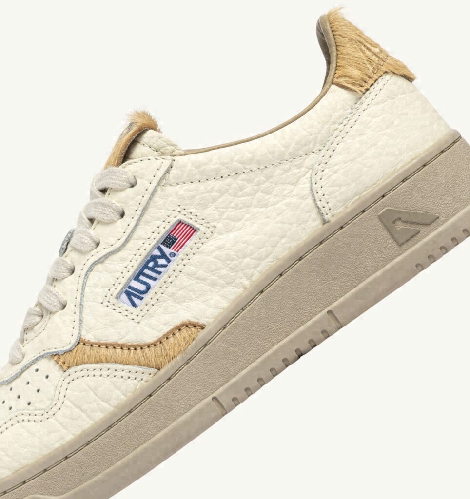 MEDALIST LOW EN CUIR SAND