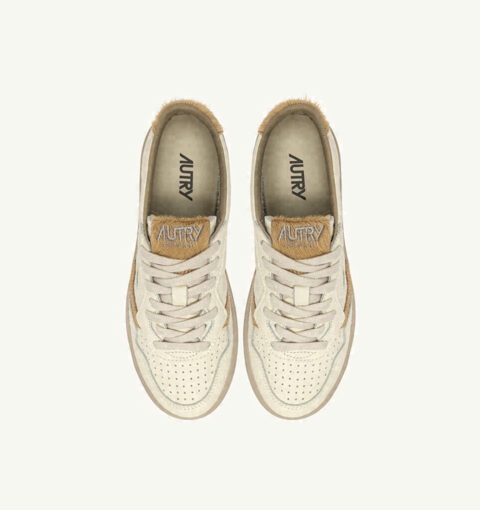 MEDALIST LOW EN CUIR SAND