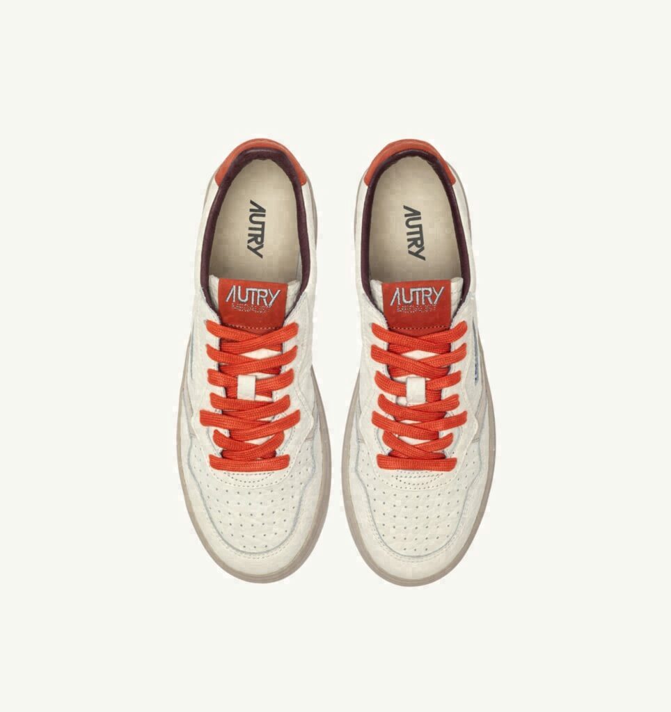 MEDALIST LOW EN CUIR SAND ET PUMPKIN