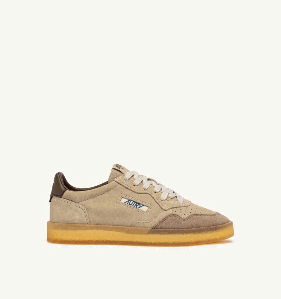 MEDALIST LOW EN DAIM BISCUITS ET KANGAROO
