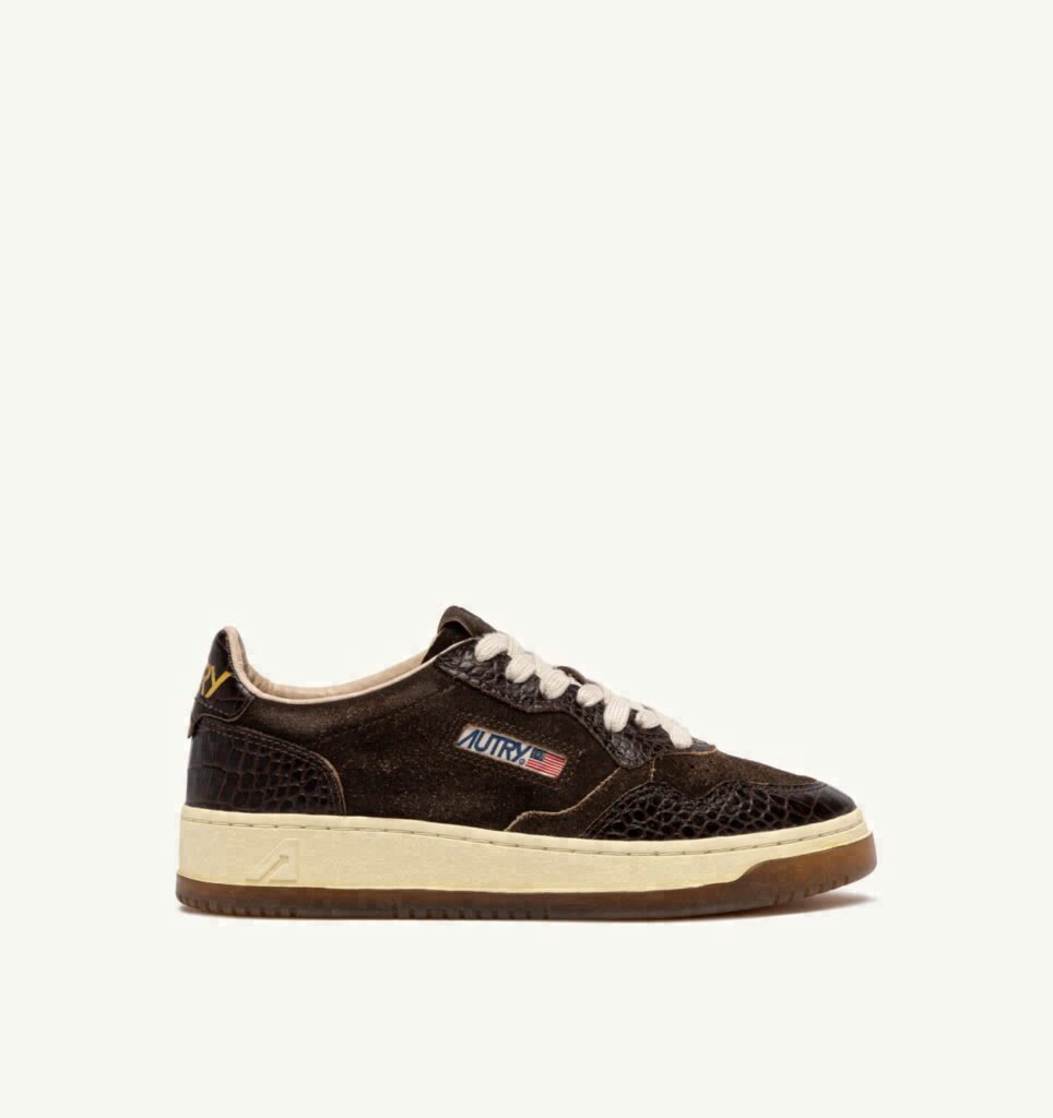 MEDALIST LOW EN DAIM ET CUIR MUSTANG ET MARRON