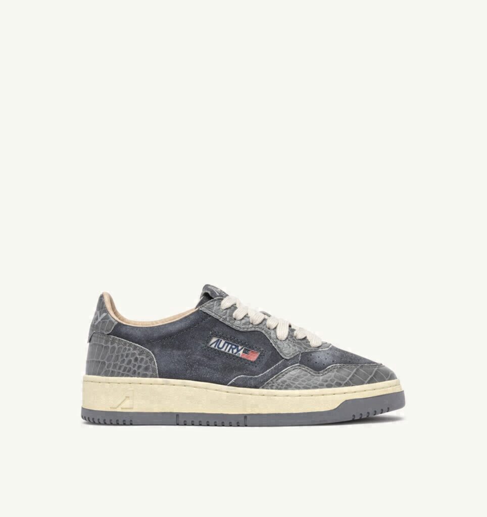 MEDALIST LOW EN DAIM ET CUIR NIGHT OWL