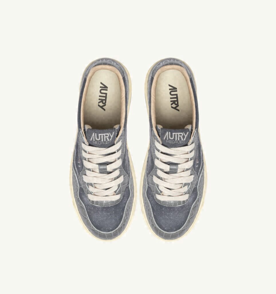 MEDALIST LOW EN DAIM ET CUIR NIGHT OWL