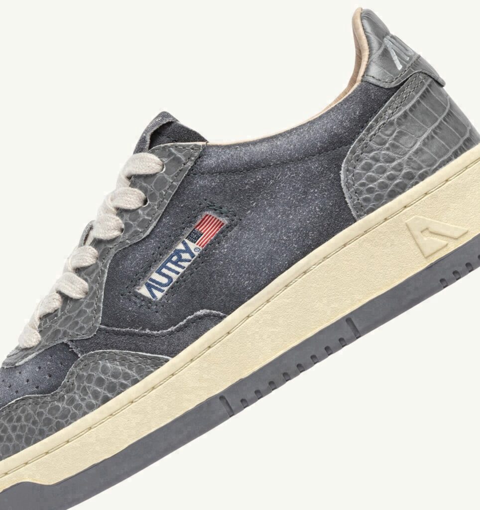 MEDALIST LOW EN DAIM ET CUIR NIGHT OWL