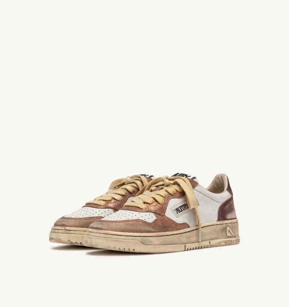 MEDALIST LOW SUPER VINTAGE EN CUIR RISING SUN ET JASPER