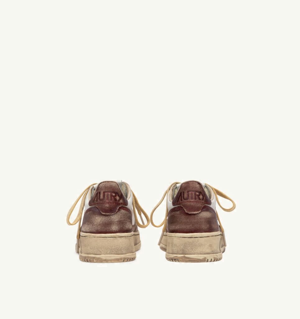 MEDALIST LOW SUPER VINTAGE EN CUIR RISING SUN ET JASPER