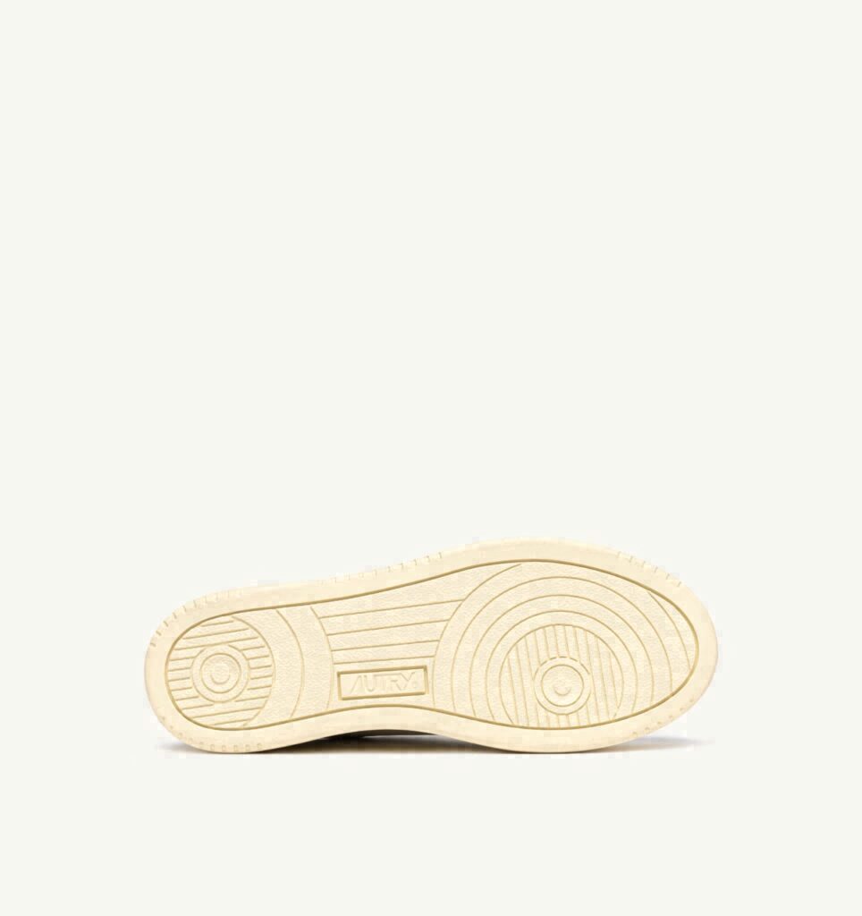 MEDALIST PLATFORM EN CUIR BLANC ET LÉOPARD