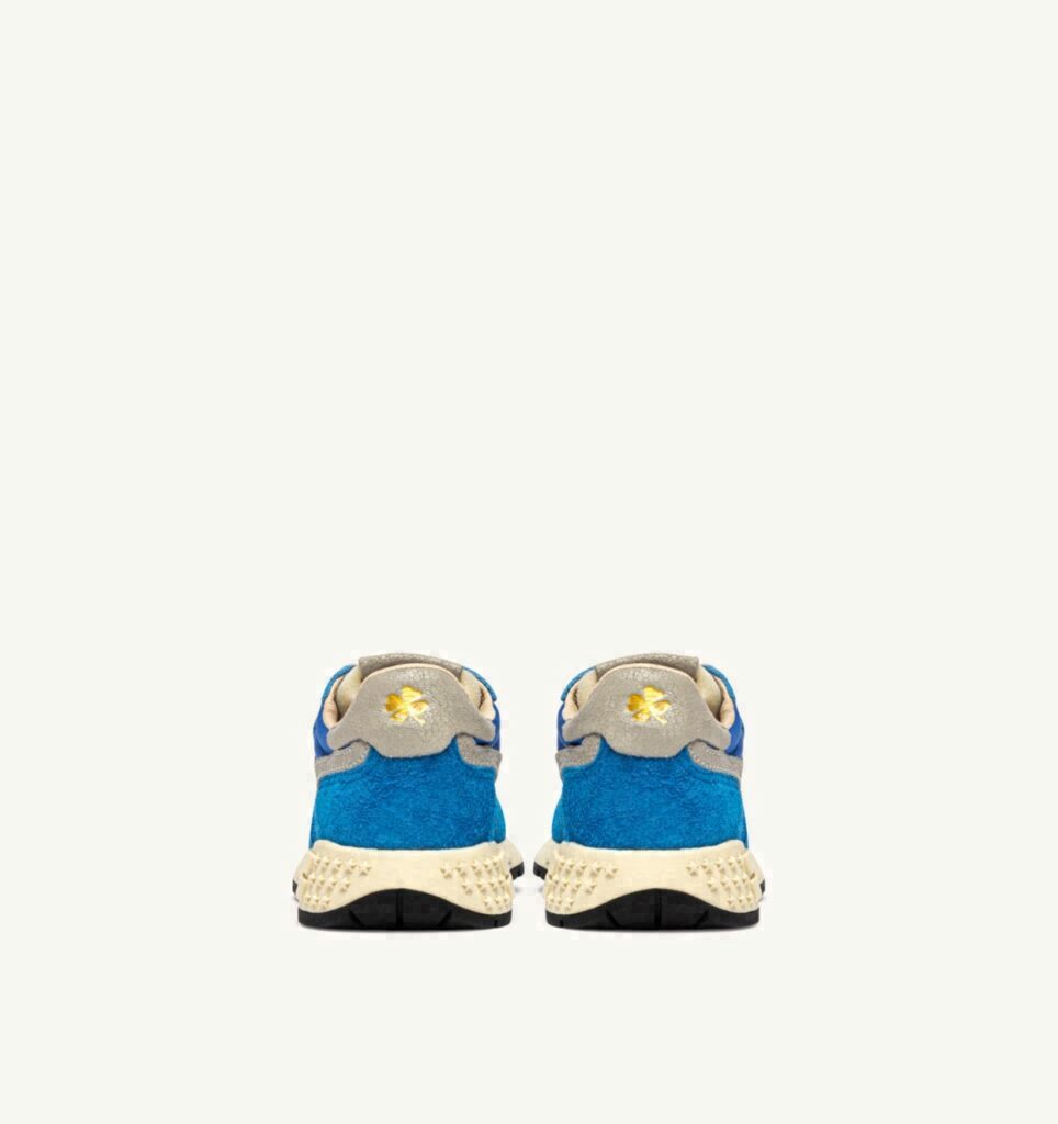 REELWIND KIDS LOW EN NYLON ET DAIM BLEU