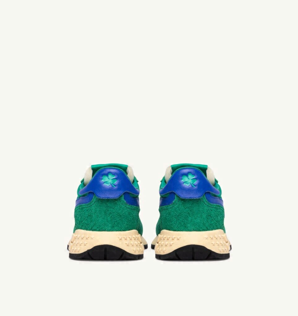 REELWIND KIDS LOW EN NYLON ET DAIM EMERALD ET DAZZLING BLUE