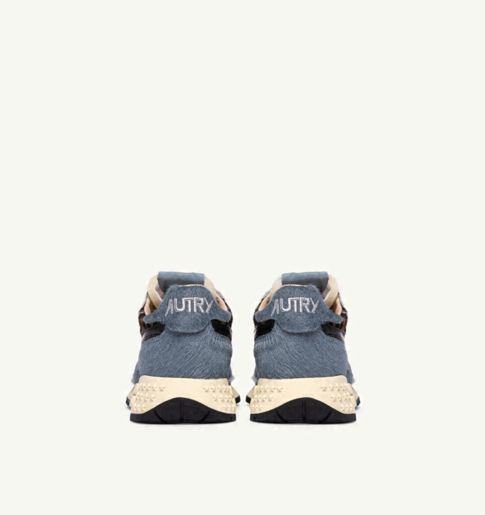 REELWIND LOW EFFET PONEY BLUE GRAY ET LÉOPARD GREY