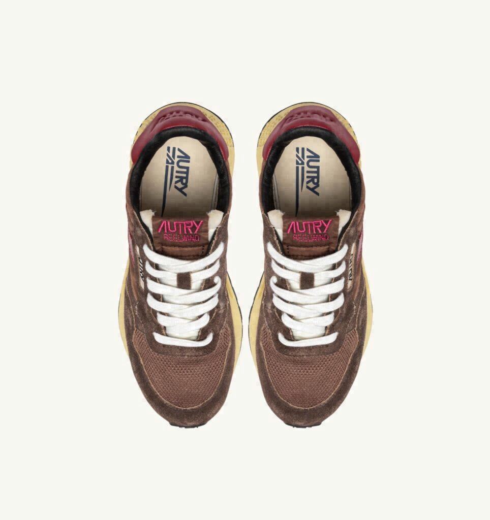 REELWIND LOW EN NYLON ET DAIM COFFEE SUGAR ET DEEP CLARET