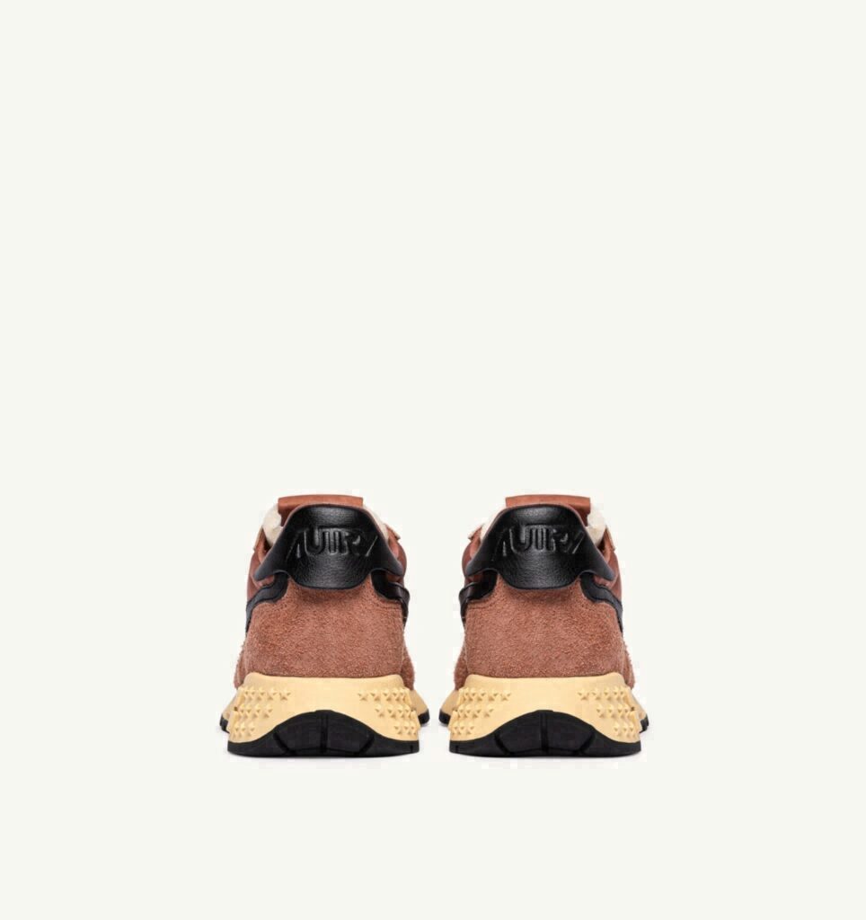 REELWIND LOW EN NYLON ET DAIM MOCHA ET NOIR