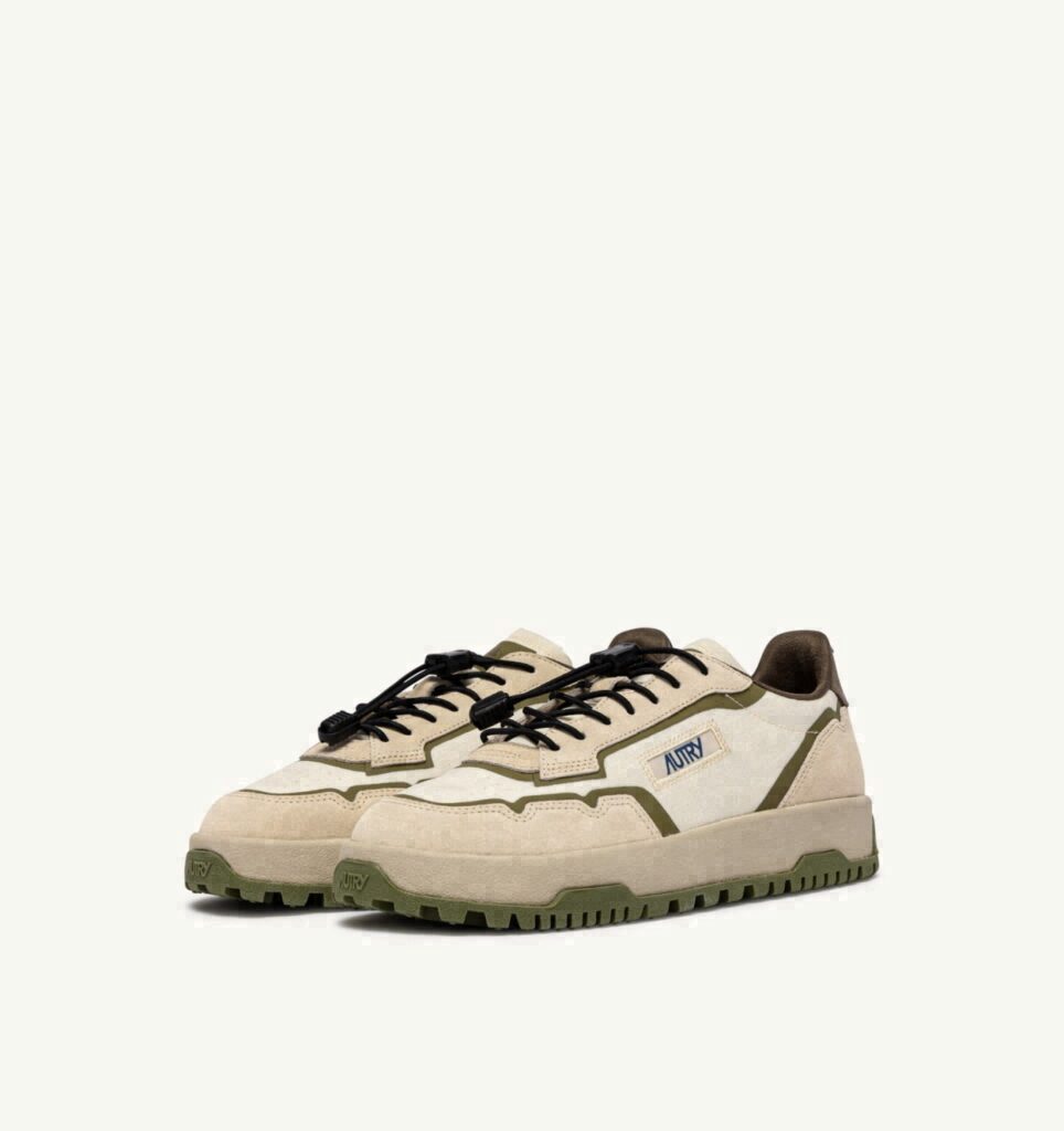 WILDPACE LOW EN NYLON RIPSTOP ET DAIM WIFE ET CHOCOLATE
