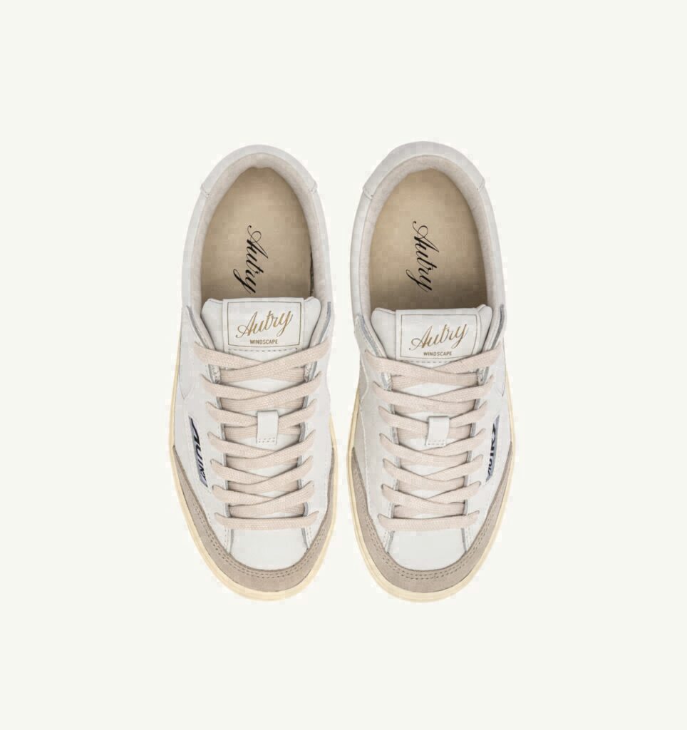 WINDSCAPE LOW EN CUIR BLANC