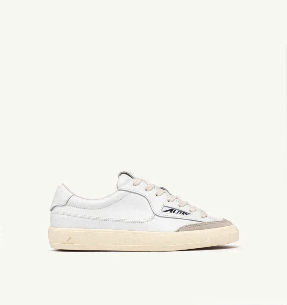 WINDSCAPE LOW EN CUIR BLANC