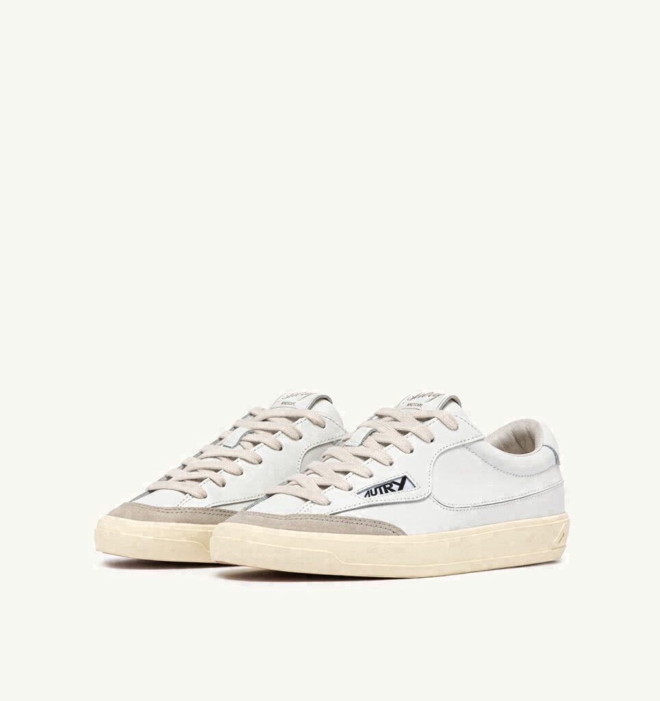 WINDSCAPE LOW EN CUIR BLANC