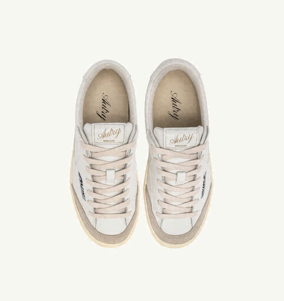 WINDSCAPE LOW EN CUIR BLANC