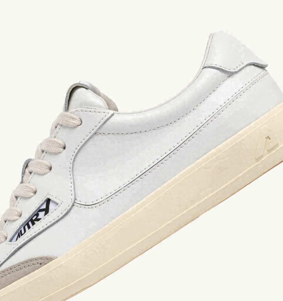 WINDSCAPE LOW EN CUIR BLANC