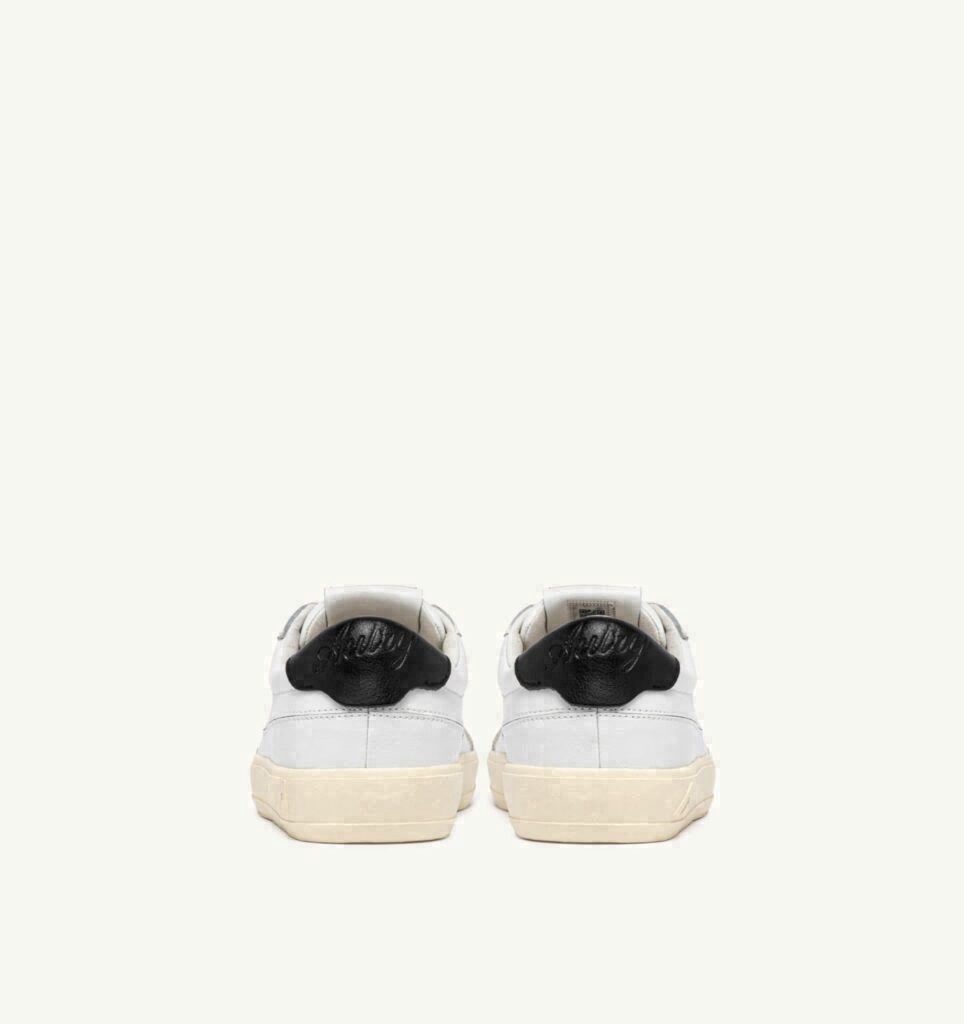 WINDSCAPE LOW EN CUIR BLANC ET NOIR