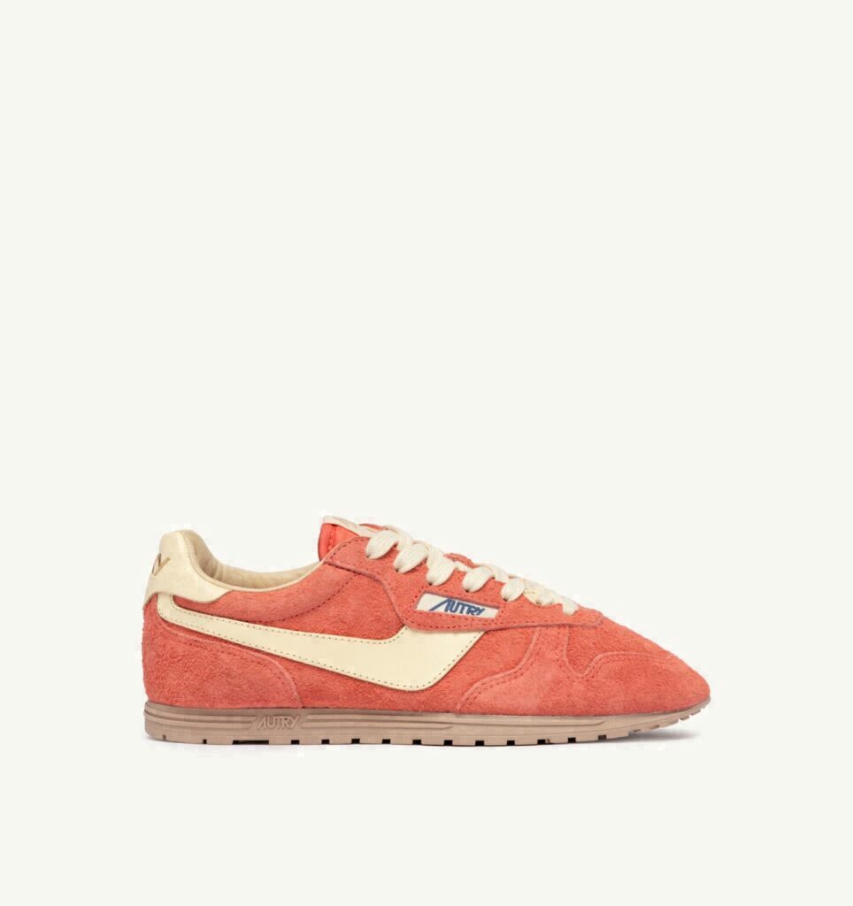 WINDSPIN EN DAIM ET CUIR BLUSH ET RUTABAGA