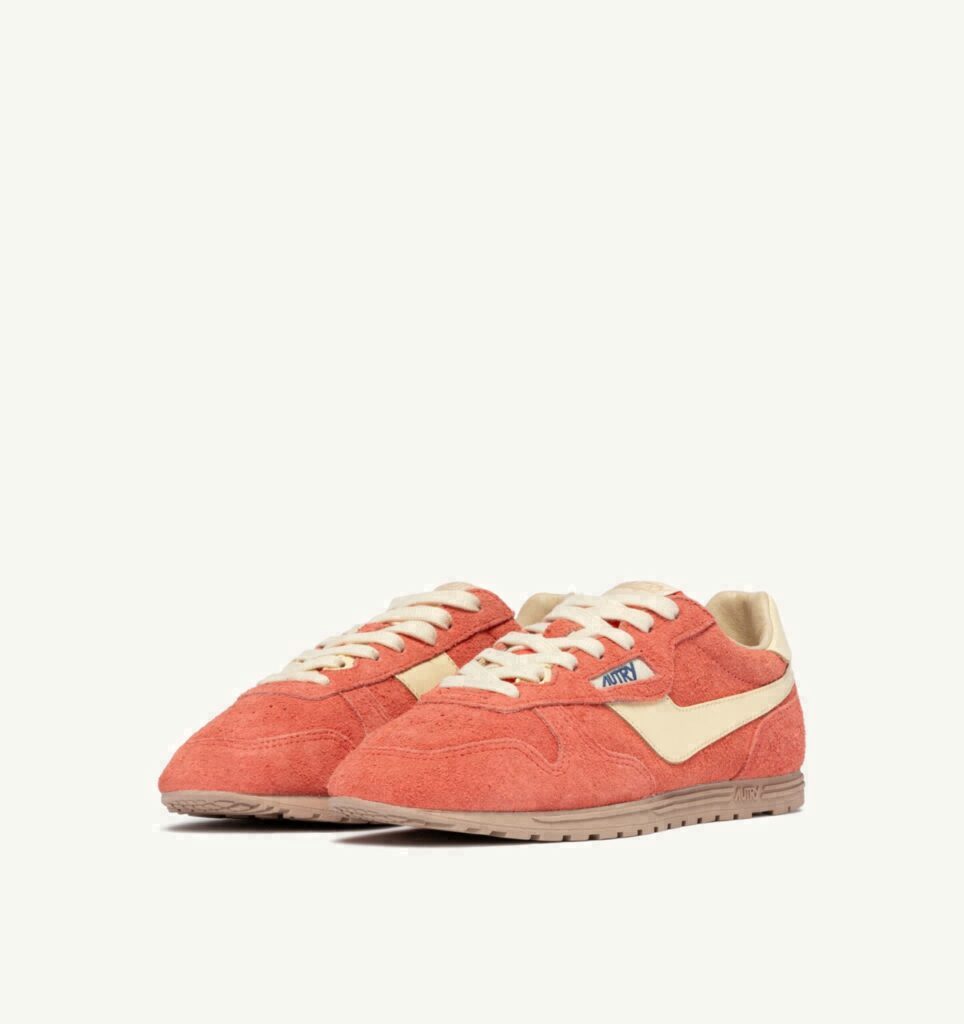 WINDSPIN EN DAIM ET CUIR BLUSH ET RUTABAGA