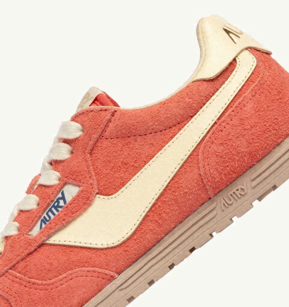 WINDSPIN EN DAIM ET CUIR BLUSH ET RUTABAGA