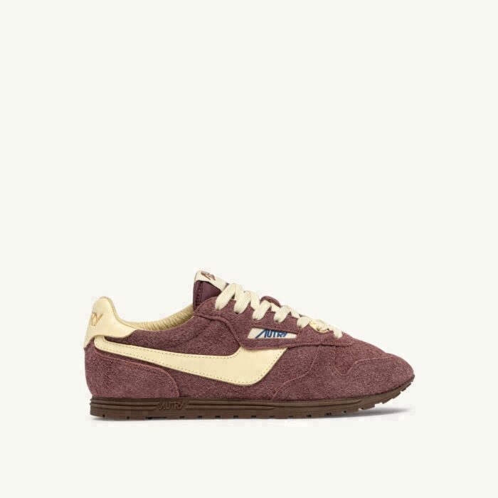 WINDSPIN EN DAIM ET CUIR CHIANTI ET RUTABAGA