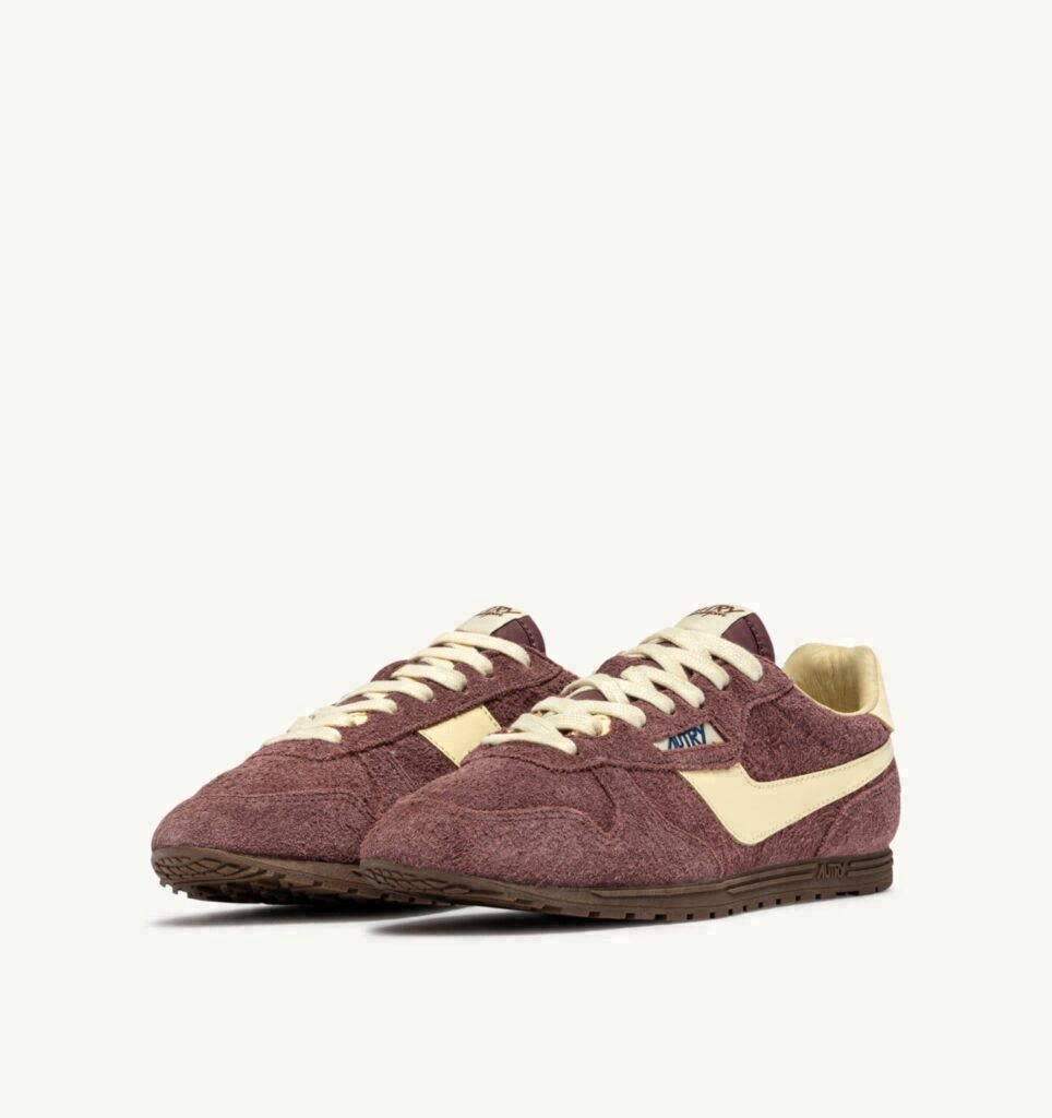 WINDSPIN EN DAIM ET CUIR CHIANTI ET RUTABAGA