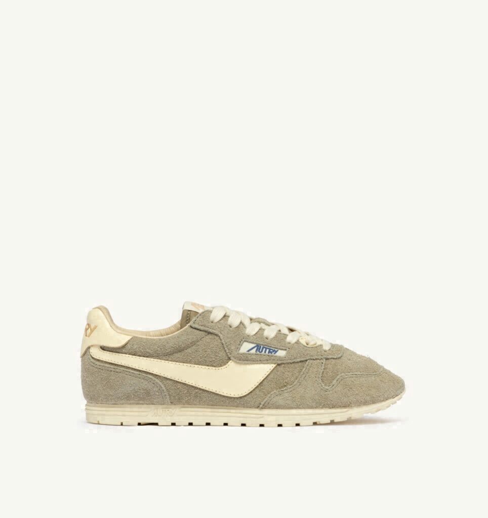 WINDSPIN EN DAIM ET CUIR GRAY GREEN ET RUTABAGA
