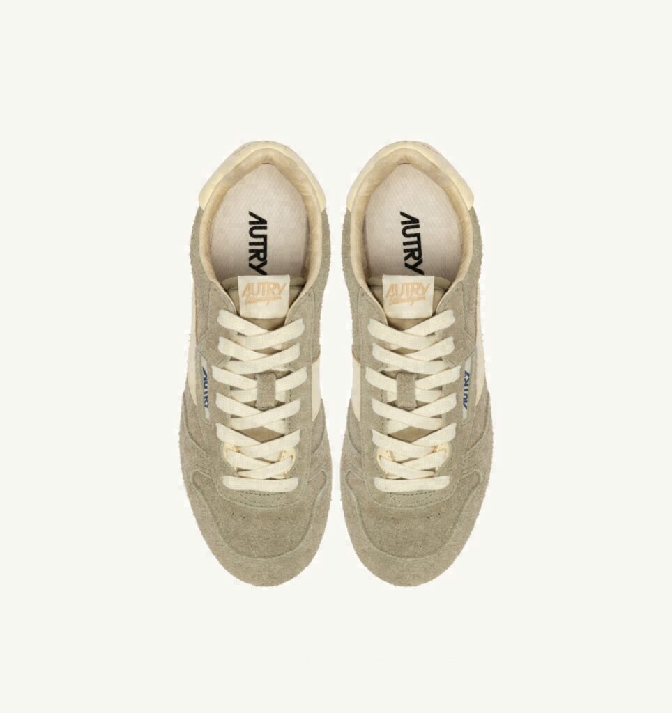 WINDSPIN EN DAIM ET CUIR GRAY GREEN ET RUTABAGA